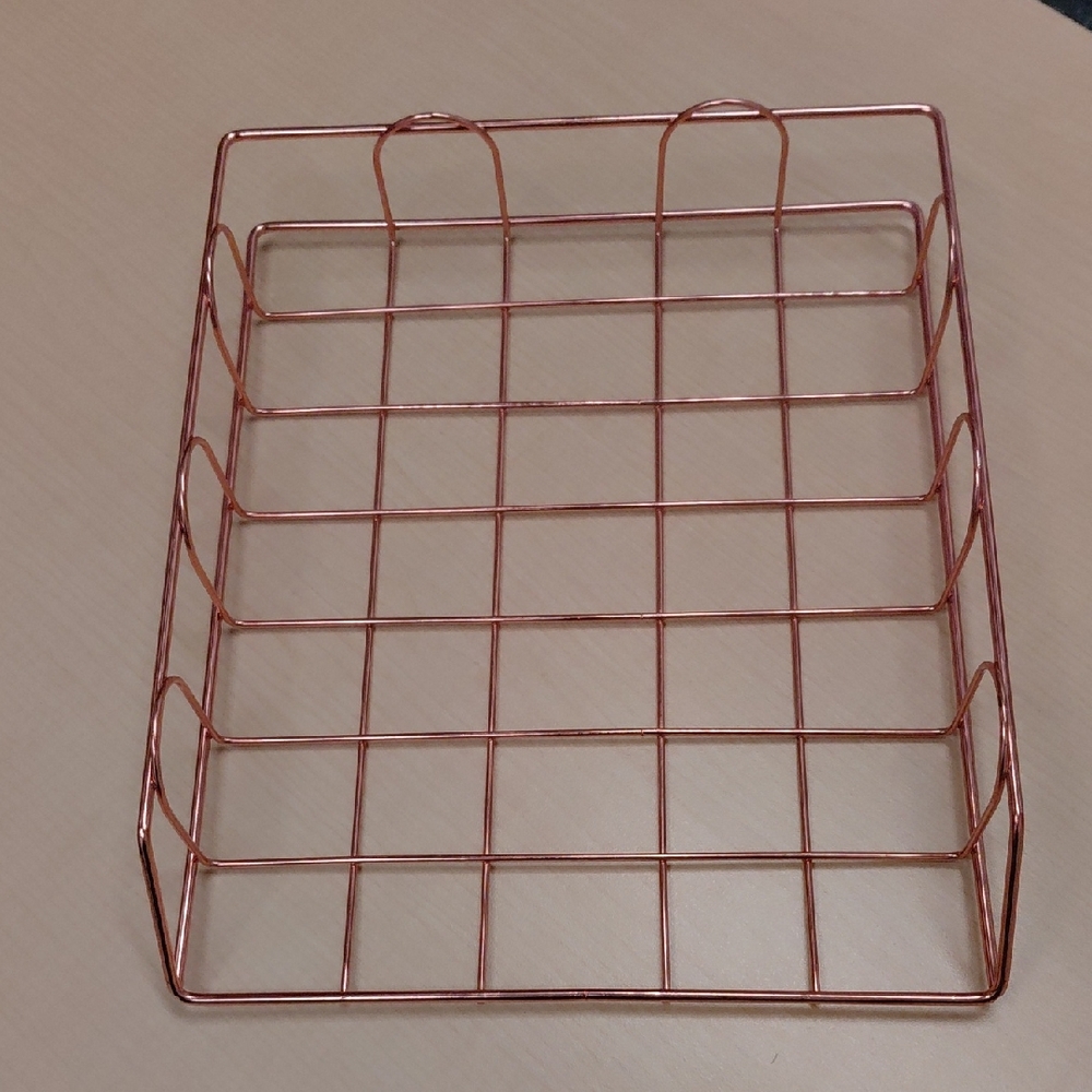 Copper Wire Desk File Organizer - Home Storage & Organization
